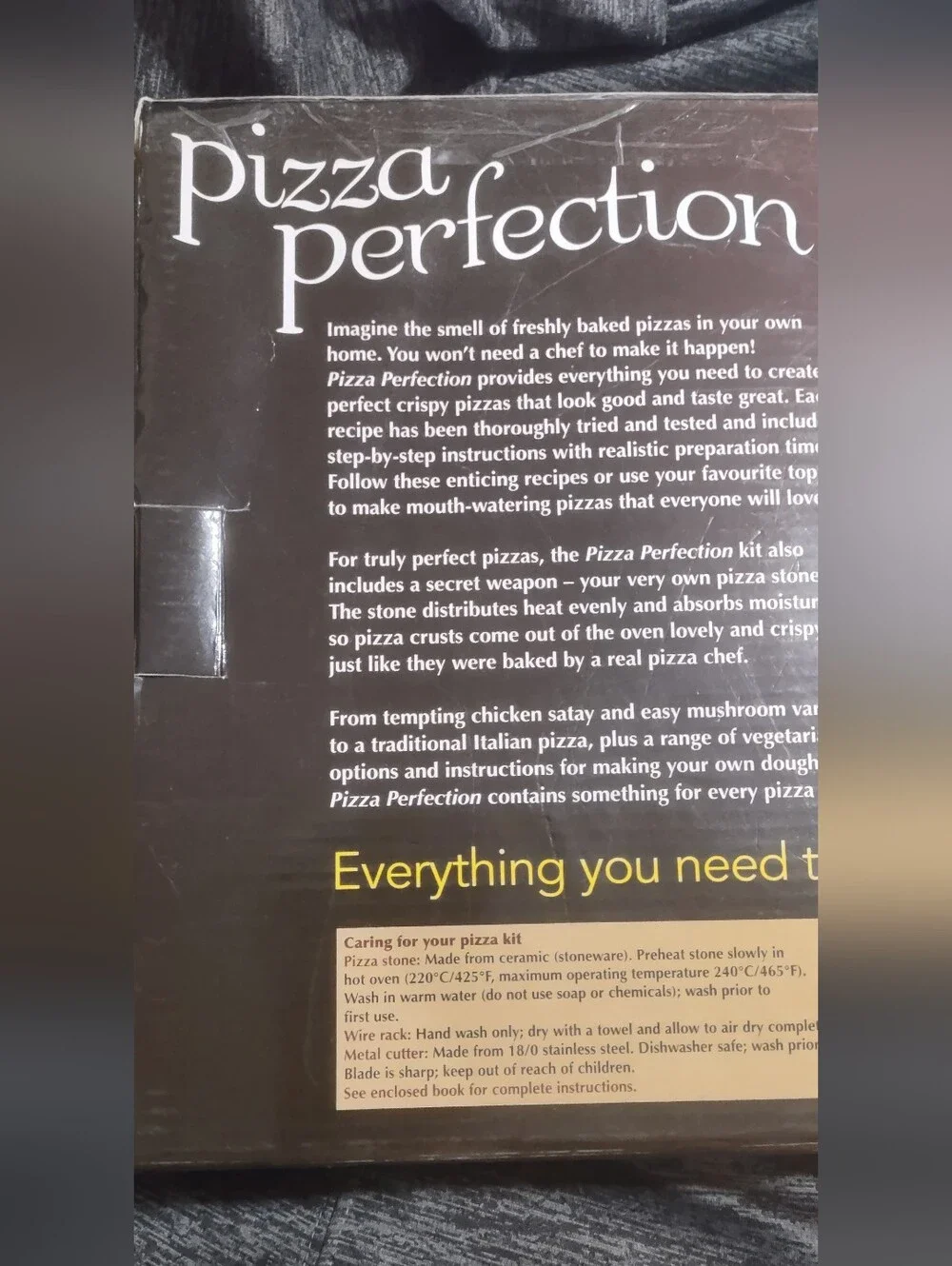 Pizza Perfection with Pizza Stone Kit... Make Offers